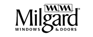 Logo of Milgard Windows & Doors with stylized text.